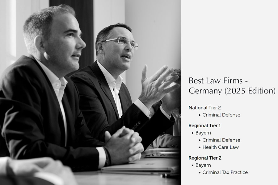 Wir wurden ausgezeichnet! Best Law Firms Germany (2025 Edition)